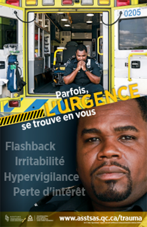Événement traumatique - Affiche ambulancier
